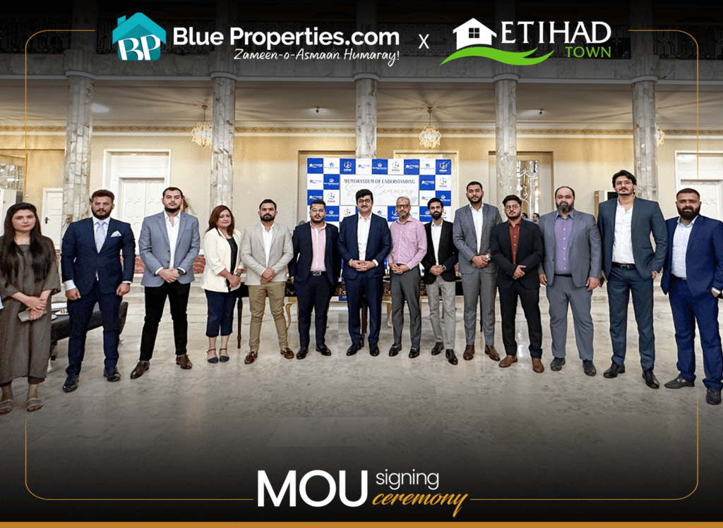 Blue Properties.com and Etihad Town Signed MOU