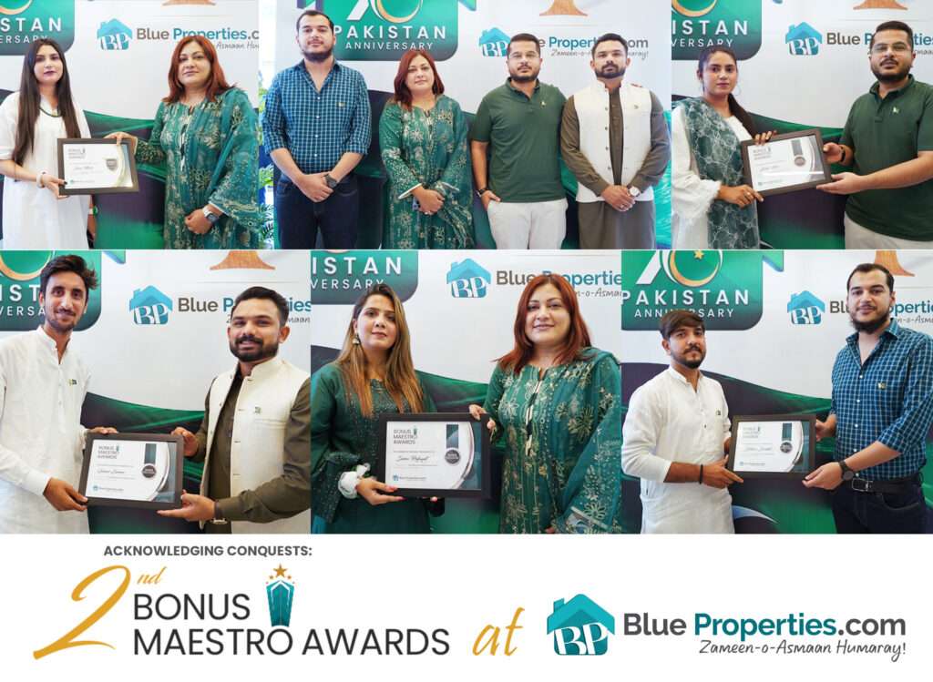 Bonus Maestro Awards at Blue Properties.com