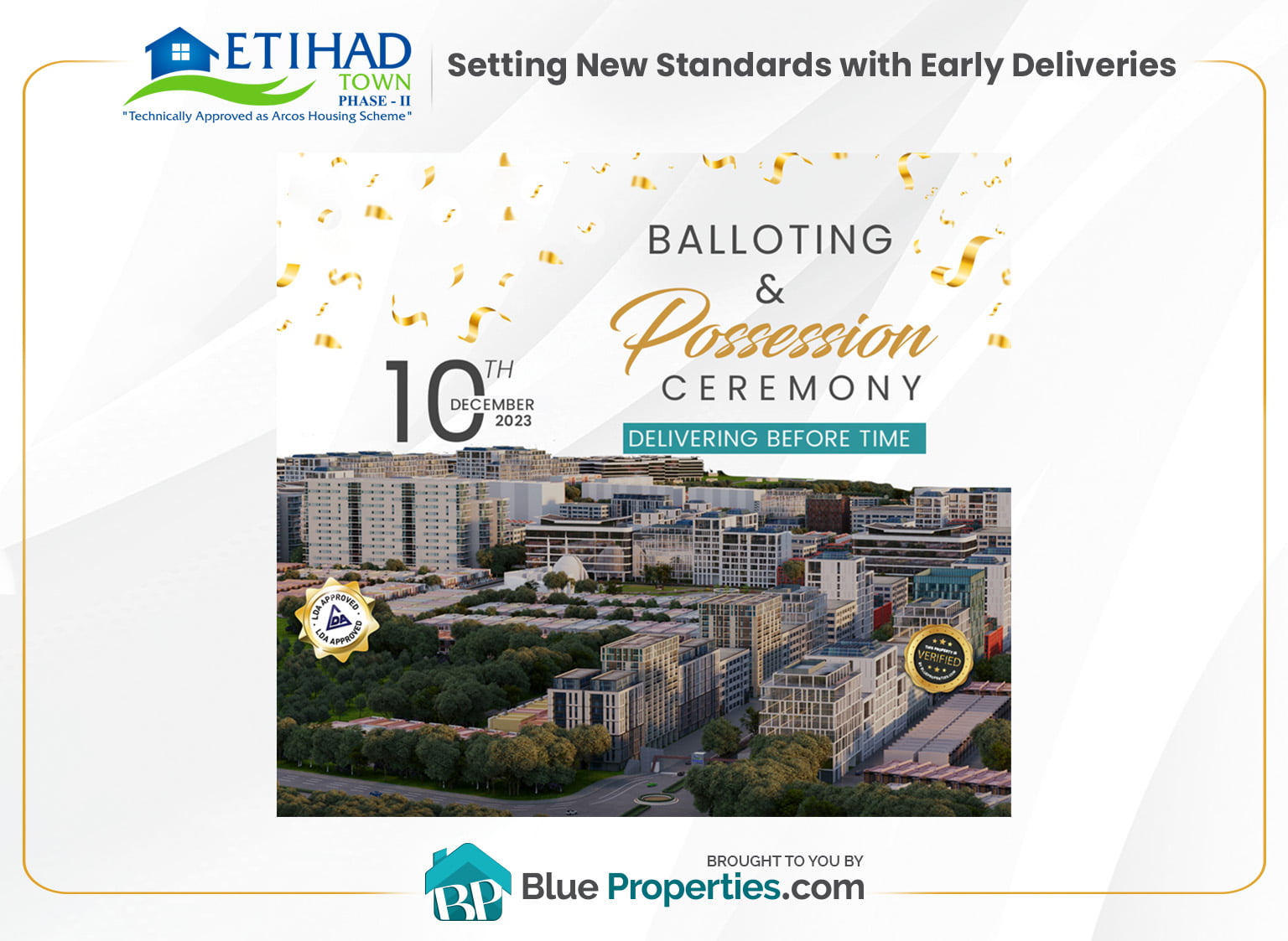 You are currently viewing Etihad Town: Setting New Standards with Early Deliveries