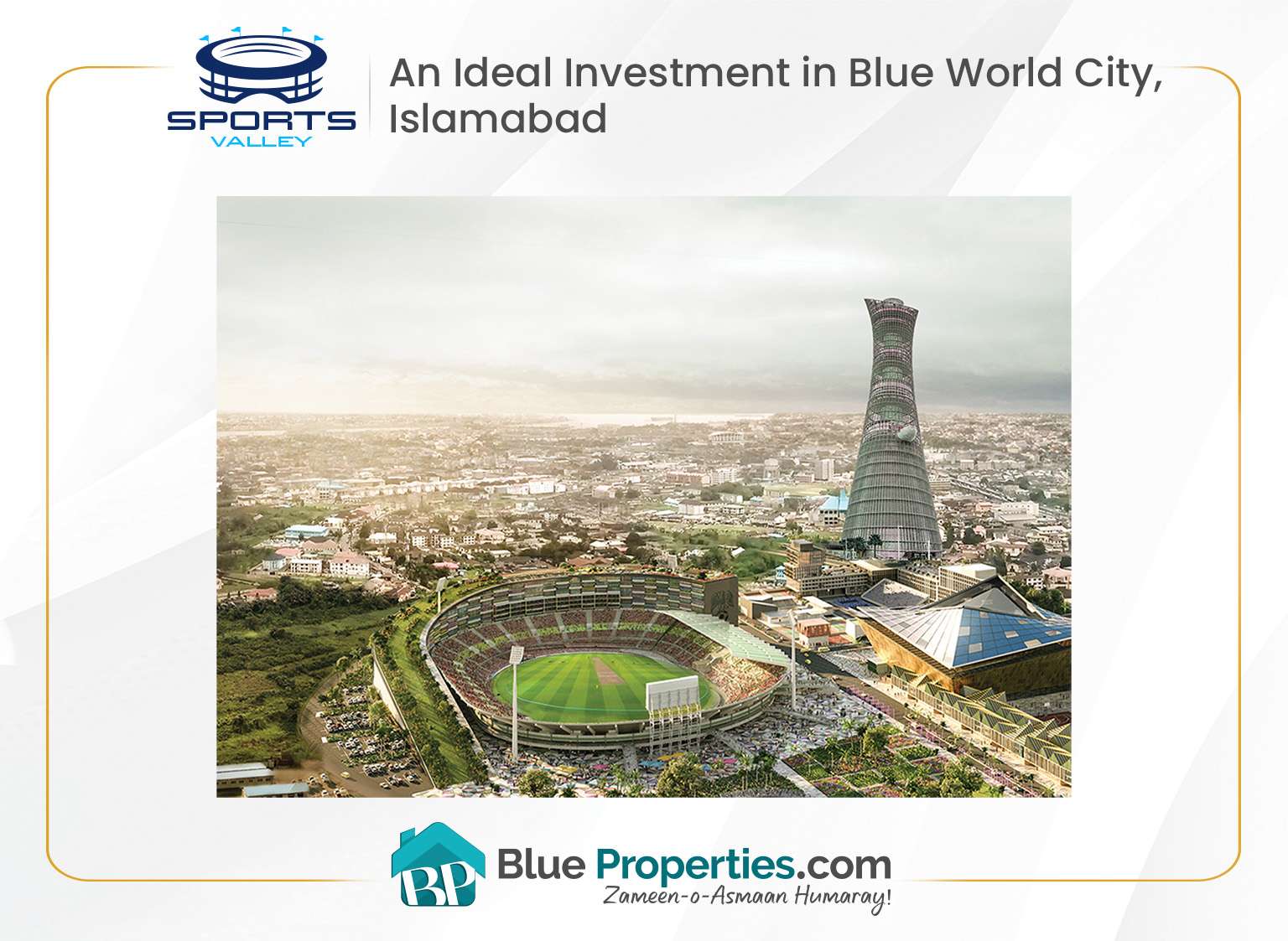 Read more about the article Sports Valley: An ideal investment in Blue World City