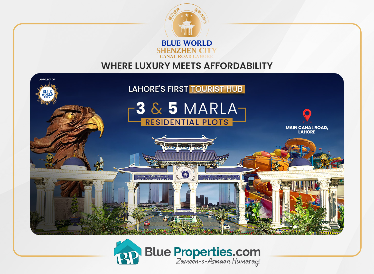 Read more about the article Blue World Shenzhen City Lahore, Where Luxury Meets Affordability