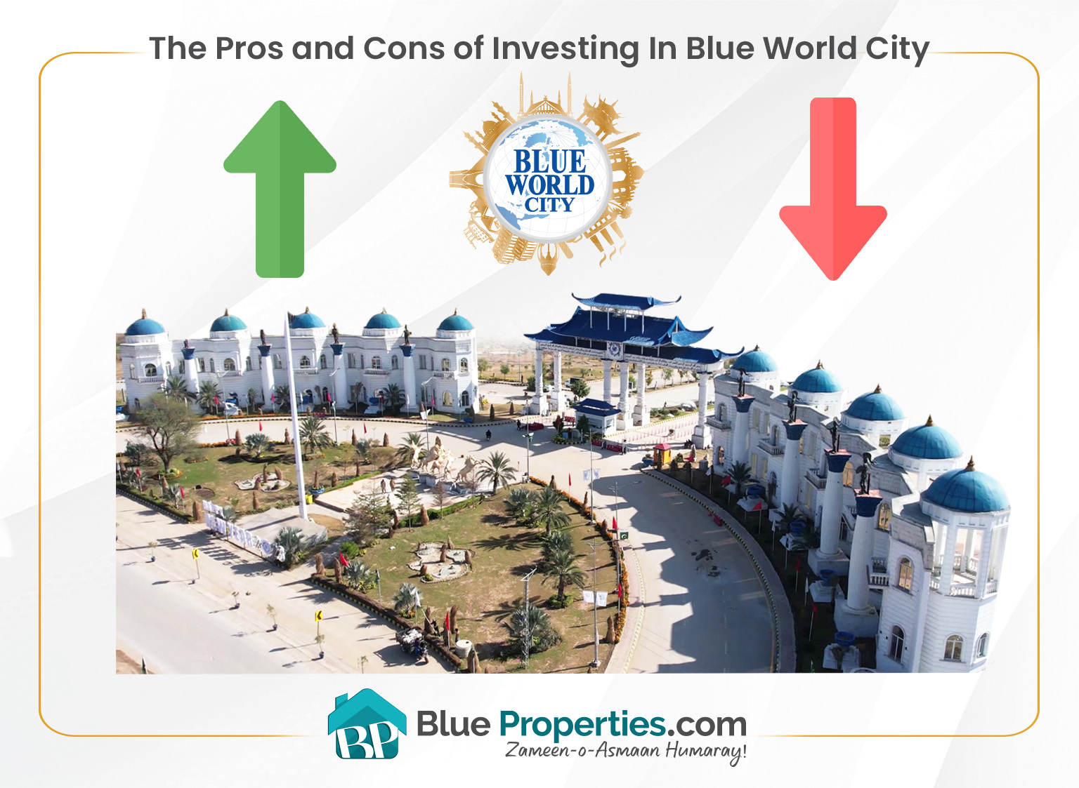 Read more about the article The Pros and Cons of Investing in Blue World City Islamabad